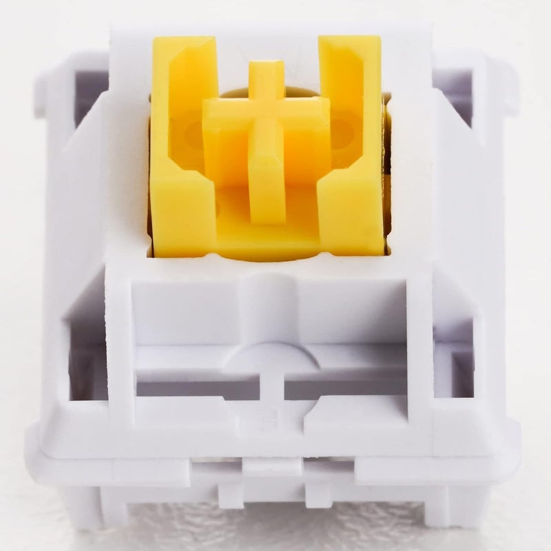 MELETRIX WS Yellow Mechanical Keyboard Switches, 5 Pin Pre Lubed Linear Switches for Mechanical Gaming Keyboard (35pcs) - Image 3